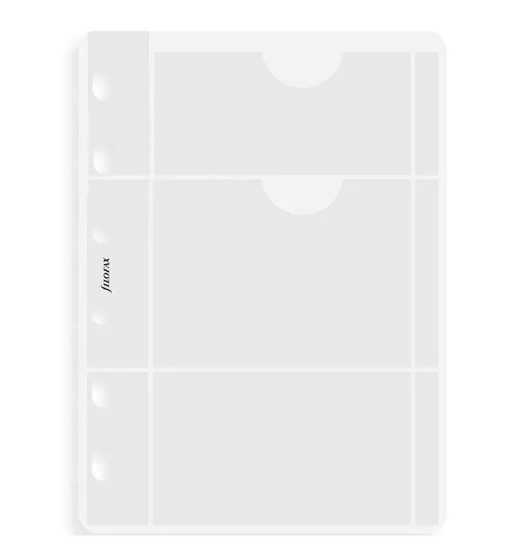 Filofax Classic porte-cartes Pocket plastique transparent