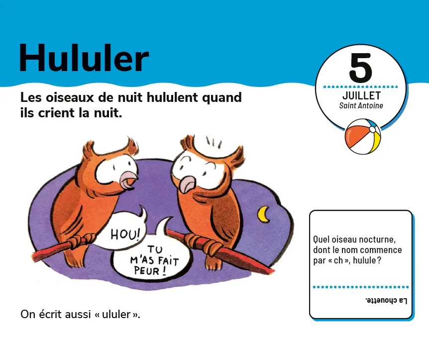 Les Incollables Un mot par jour CE2 8/9 ans calendrier 2021