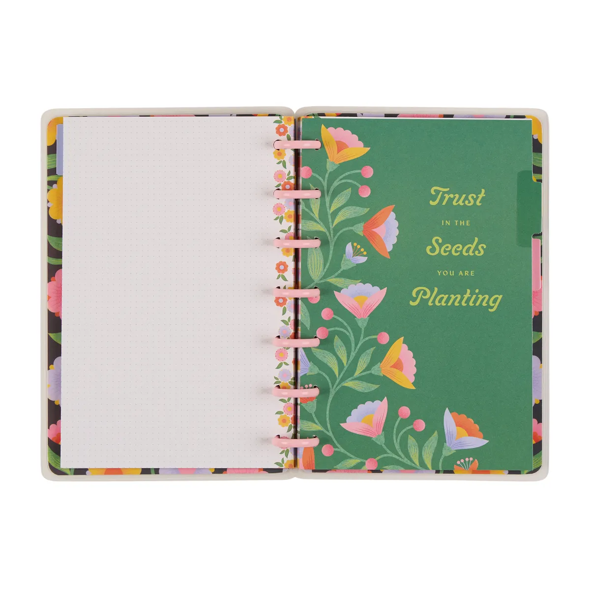 Happy Planner Bloom & Glow carnet mini pointillé 60 feuilles