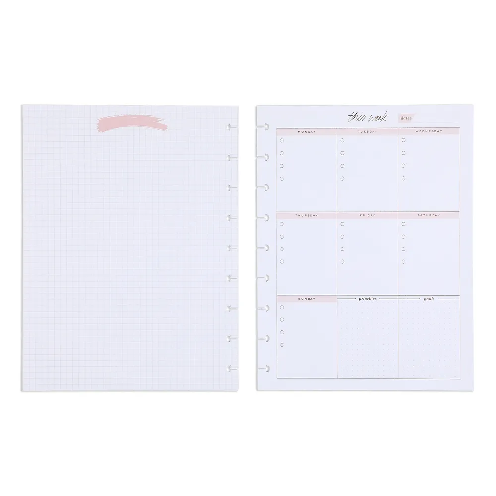 Happy Planner Minimalist recharge Classic 24 fiches planning hebdo