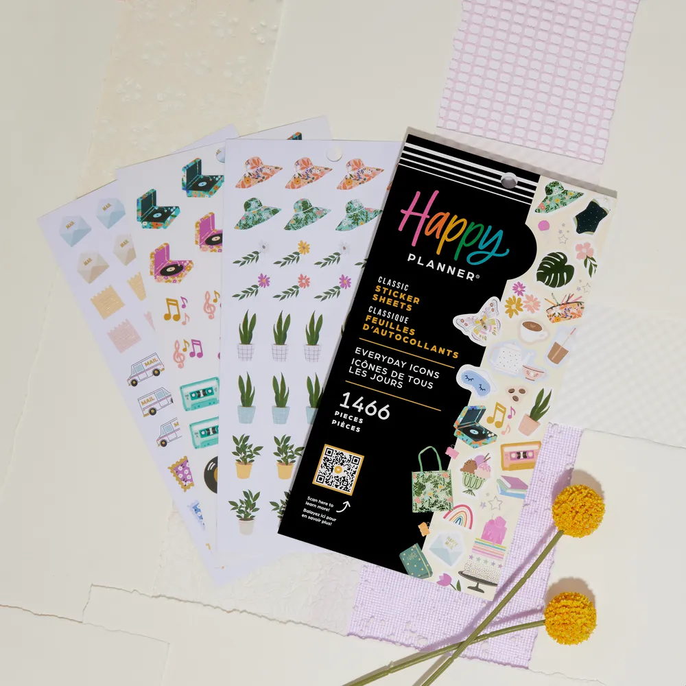 Happy Planner Everyday Pretty Pastel Icons stickers 1466 pastel