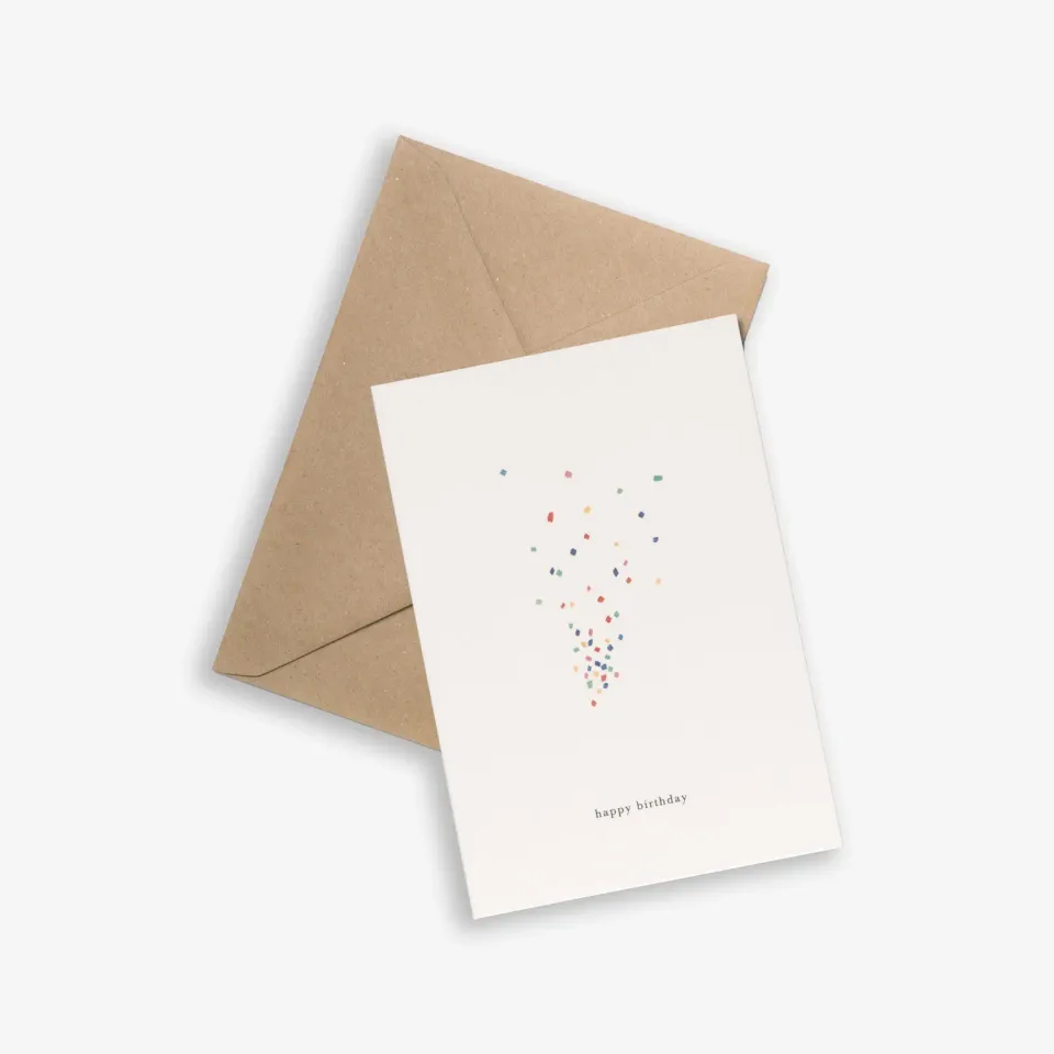Kartotek Confetti carte anniversaire
