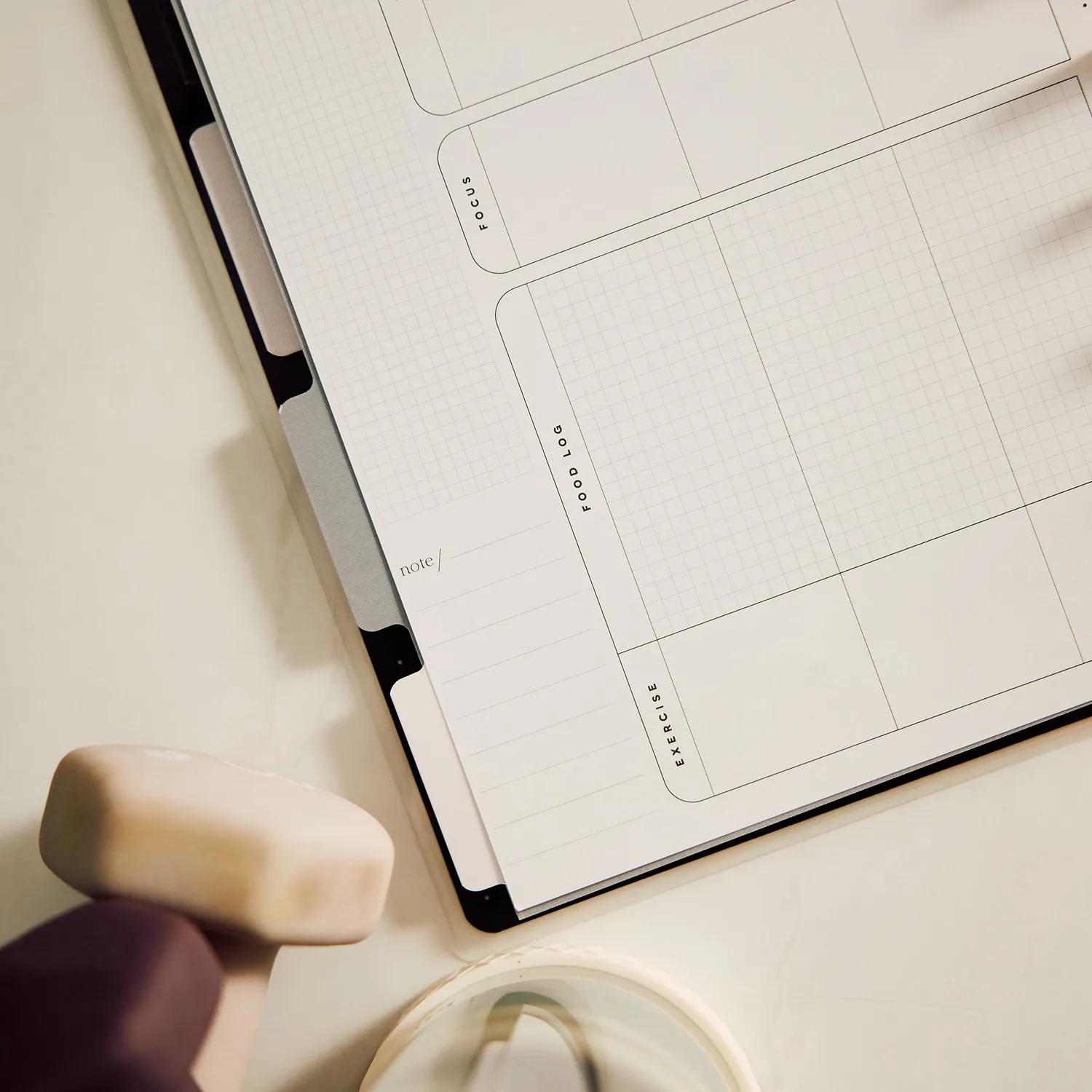 Happy Planner Haven & Heart Fitness recharge agenda Classic 6 mois sport