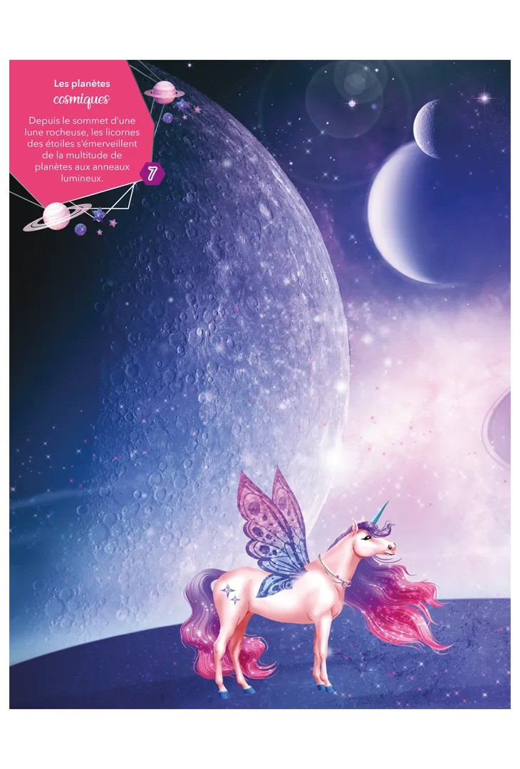 Frigobloc Licornes de rêve Magie des étoiles cahier stickers 300
