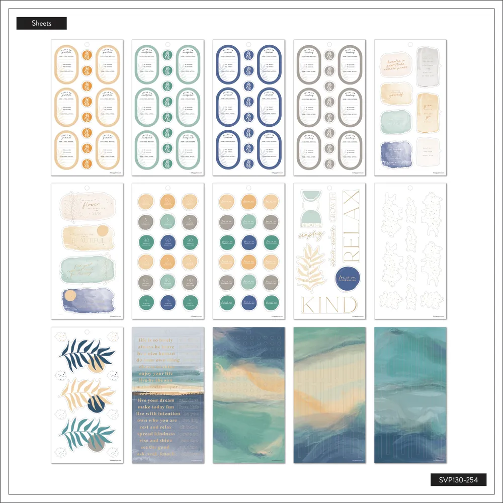 Me & my big ideas Happy Planner Calm Life stickers value pack 613