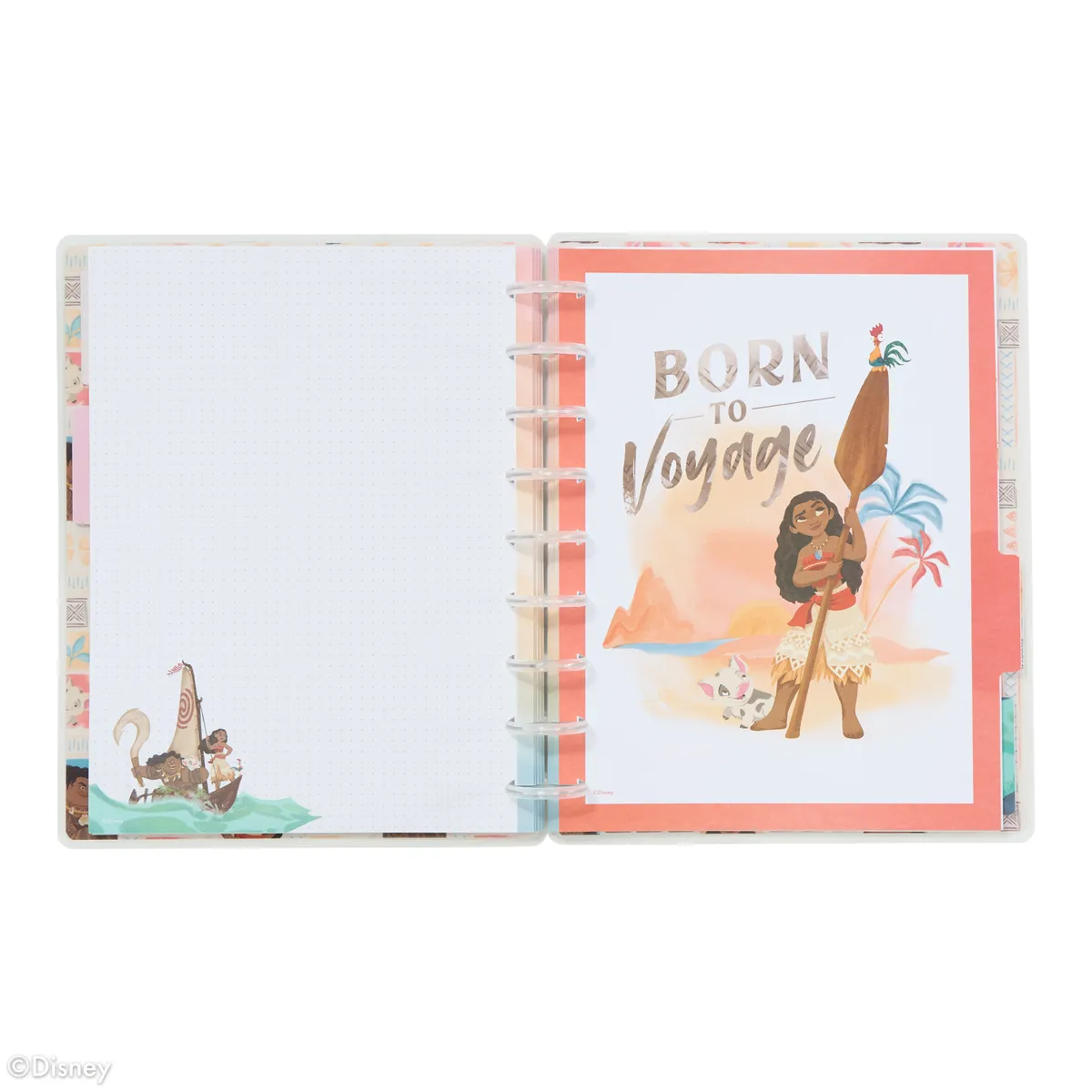 Happy Journal Disney Moana journal guidé 80 feuilles Classic