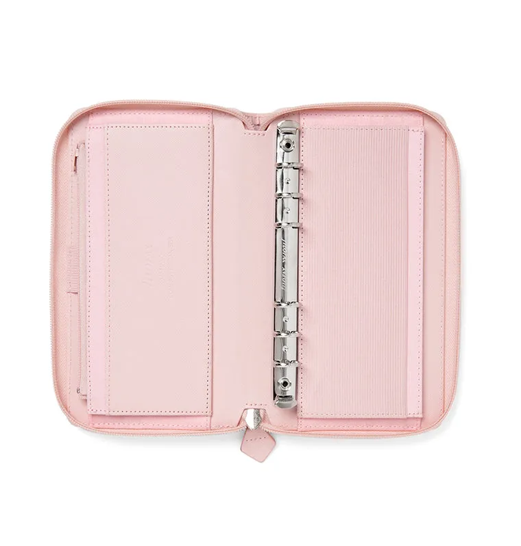 Filofax Saffiano Personal organiseur zip noir RFID
