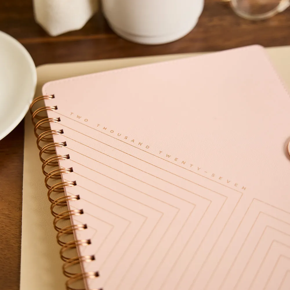Happy Planner Blush Diagonals agenda 2027 Classic spirale