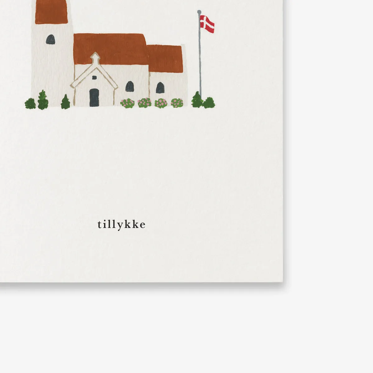 Kartotek Kirke petite carte A7 tillykke