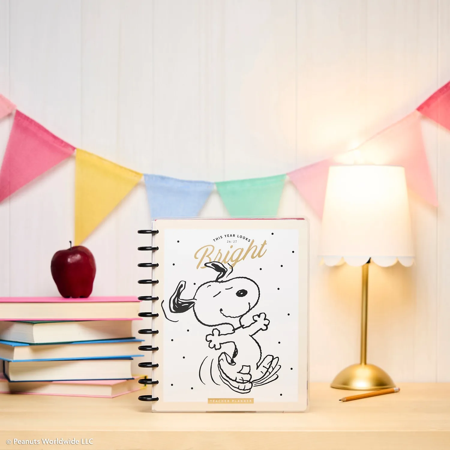 Happy Planner PEANUTS 2026-2027 agenda professeur Big 12 mois SNOOPY