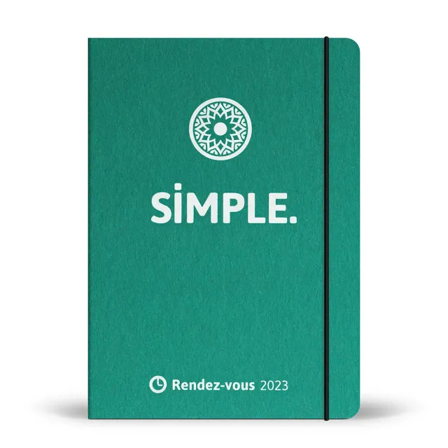 My365 SIMPLE Rendez-vous 2023 agenda A5 recyclé
