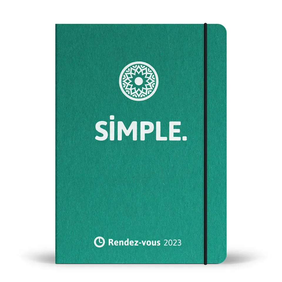 My365 SIMPLE Rendez-vous 2023 agenda A5 recyclé