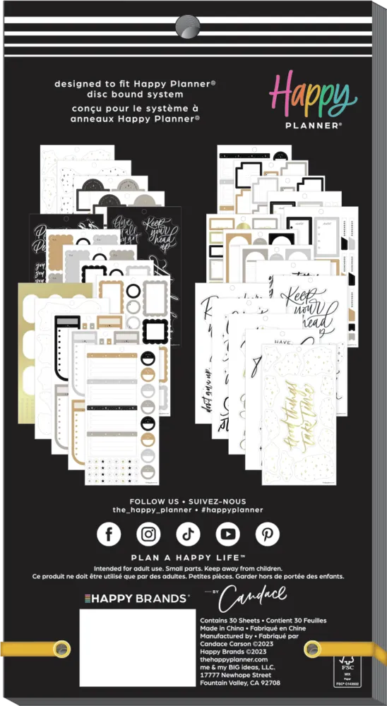 Happy Planner Bold Free Candace stickers 481 citations