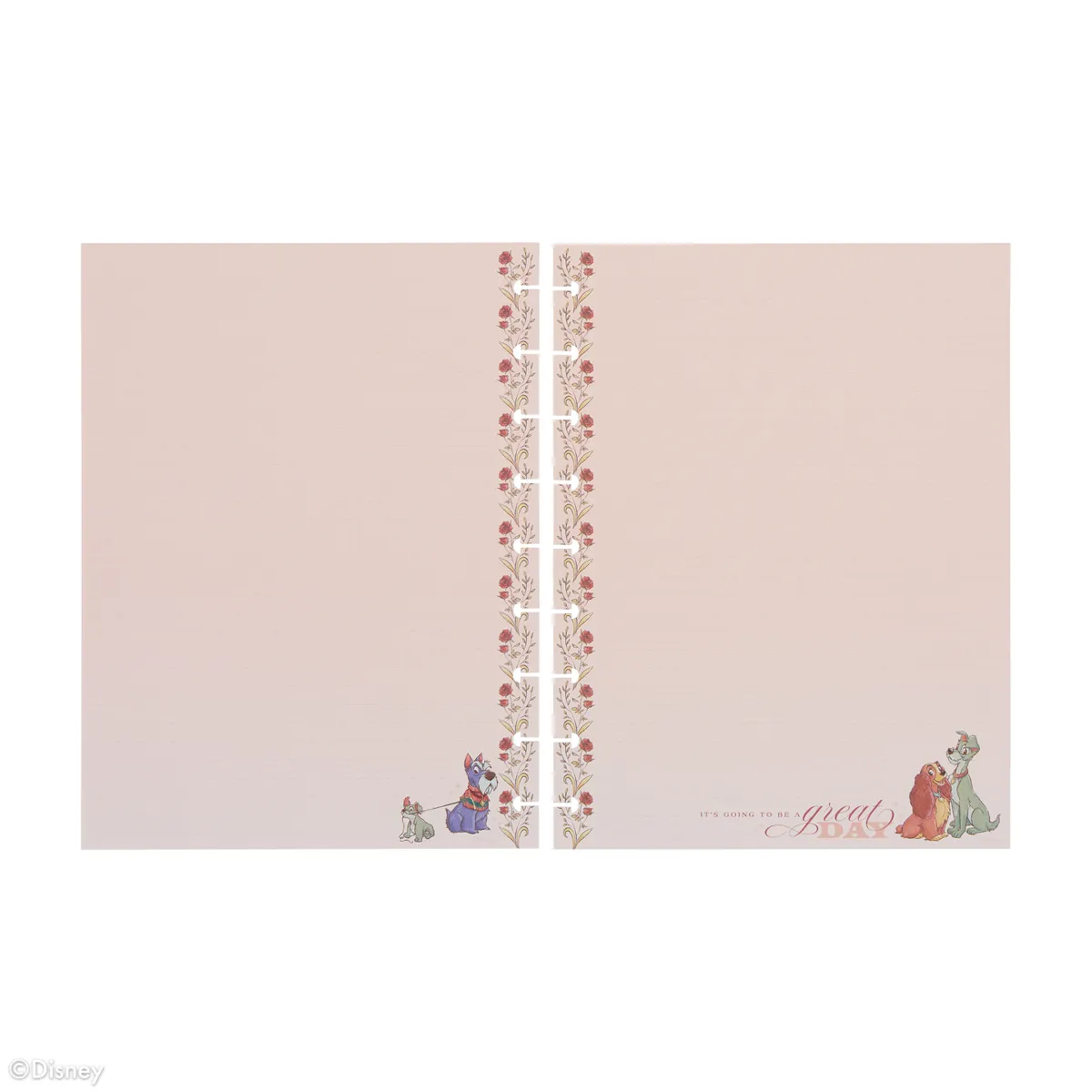 Happy Planner Disney Belle et Clochard recharge Classic pointillée 40 feuilles