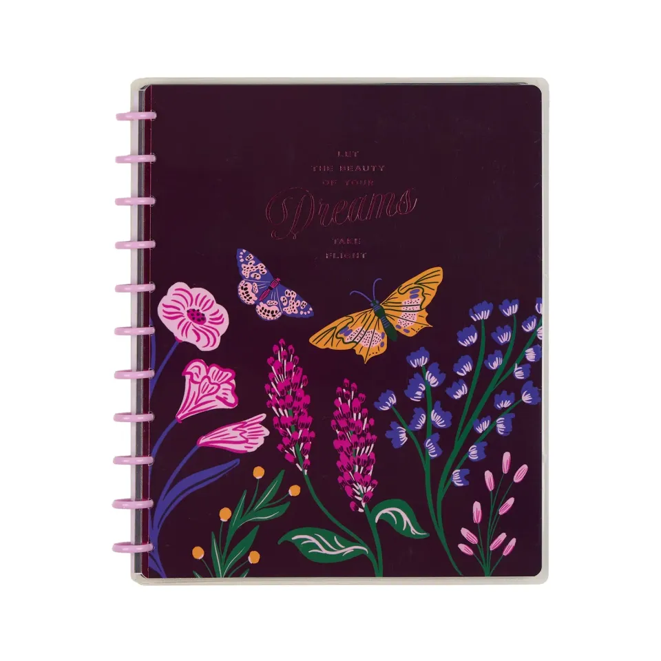 Happy Planner Butterfly Botanics carnet pointillé Big 60 feuilles