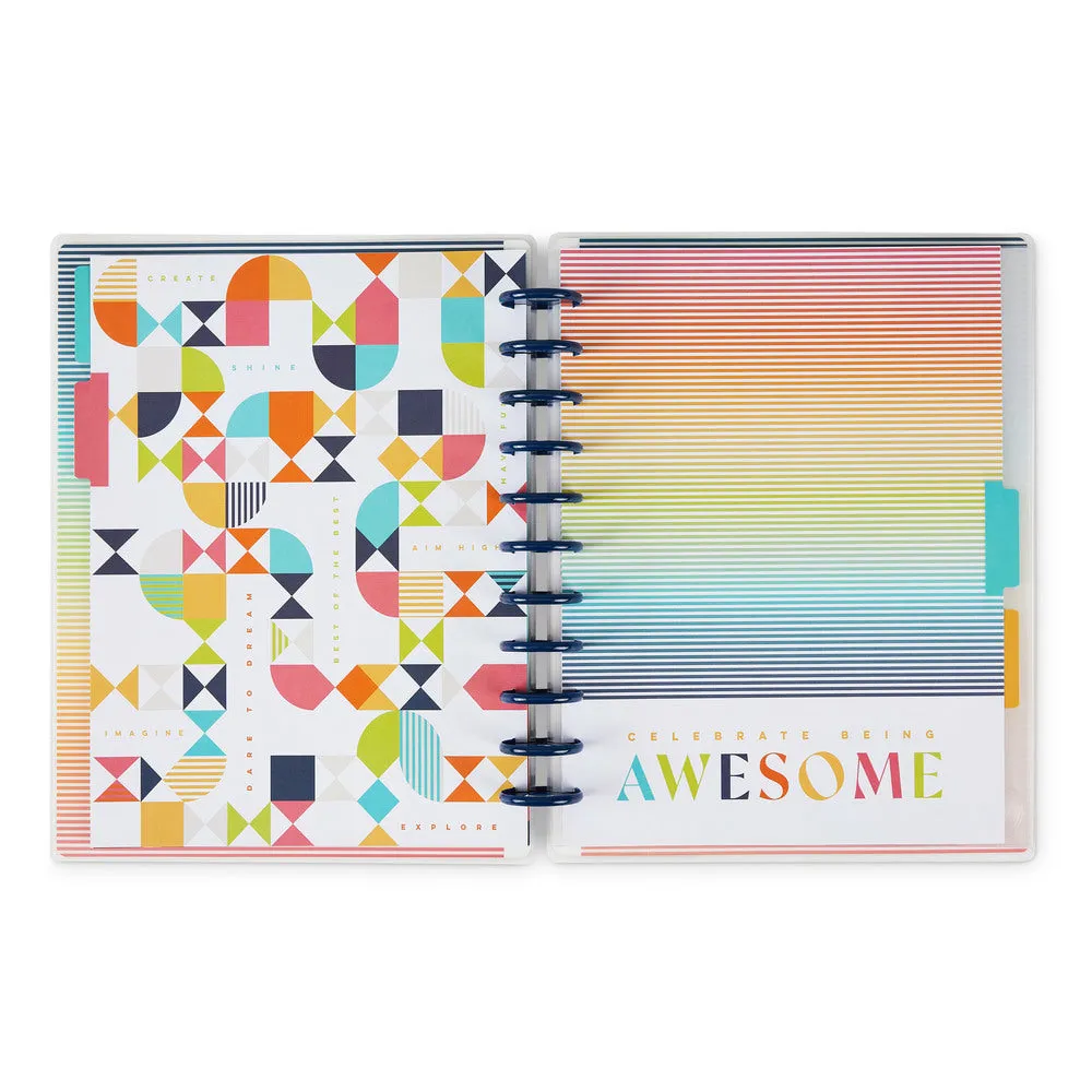 Happy Planner Fun Geo organiseur scolaire à anneaux