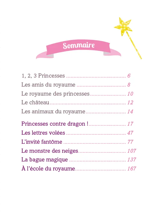 Frigobloc Trois princesses histoires 2018 livre avec poster dès 4 ans