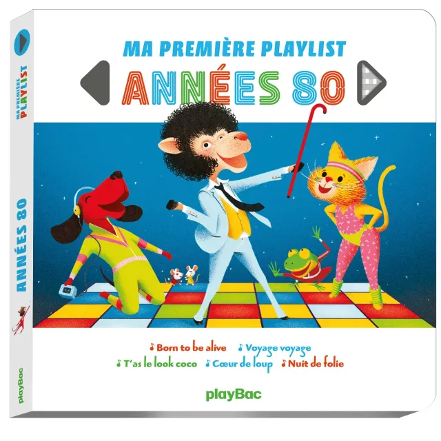 Frigobloc Ma première playlist Années 80 livre sonore 5 musiques
