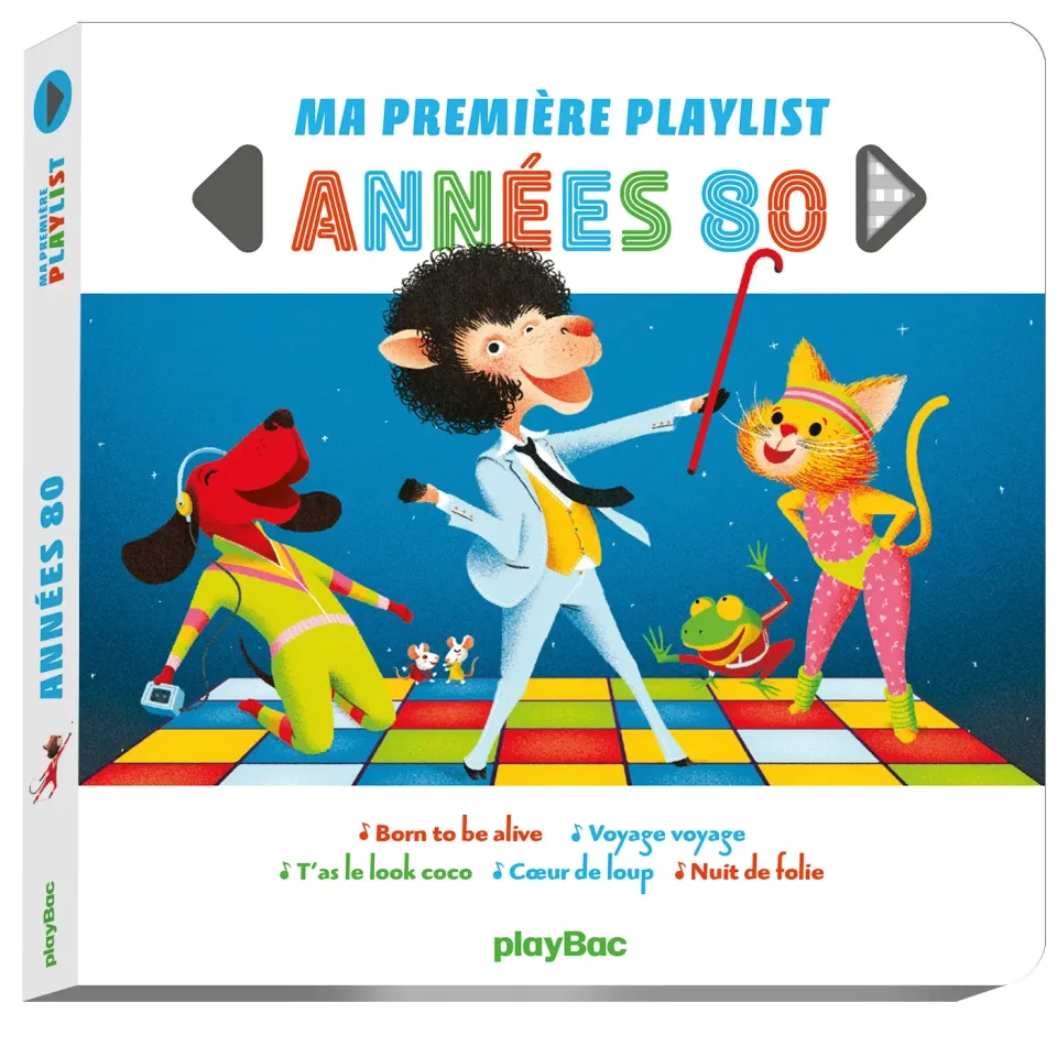 Frigobloc Ma première playlist Années 80 livre sonore 5 musiques